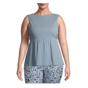 Terra & Sky peplum tank
